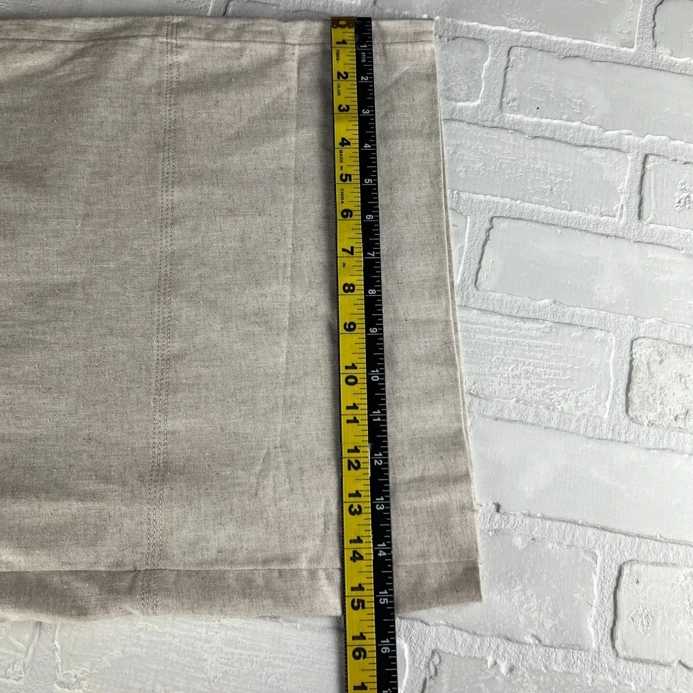 Banana Republic Wide Leg Cropped Pants Womens XXL Beige Linen Cotton Pull On New